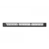 Patchpanel 1U LANBERG PPKS-1124-B, 24 poorten, 1U, ABS, zwart, 482,6×44,5×154 mm