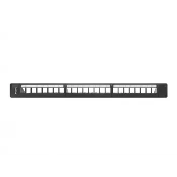 Patchpanel 1U LANBERG PPKS-1124-B, 24 poorten, 1U, ABS, zwart, 482,6×44,5×154 mm