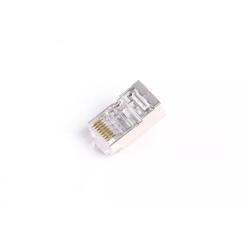 RJ45-stekker afgeschermd cat.6 universeel draad/soepele kern 8P8C 100 stuks