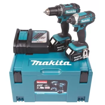 Makita accu-boorschroefmachine-set, 18V, DLX2127MJ