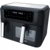 Dual heteluchtfriteuse HF 9500 DUO (zwart, 2.400 watt, 2 manden 6 L + 3,5 L)