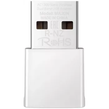 Netwerk-USB-adapter MERCUSYS MA30N — dualband wifi (2,4/5 GHz), 400/867 Mbit/s, USB 2.0, interne antenne, wit