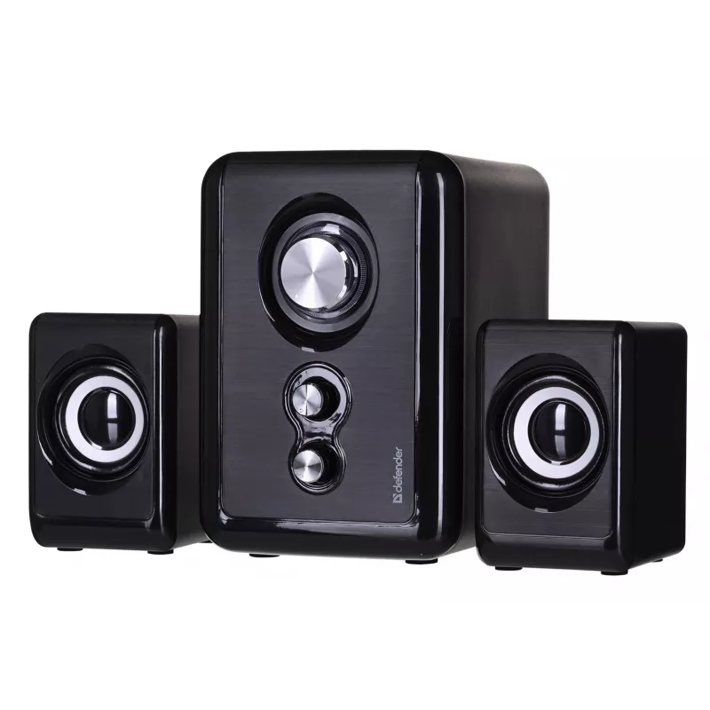 DEFENDER luidspreker V11 11 W bekabeld 2.1 desktop-satellietluidspreker, USB 5 V, zwart