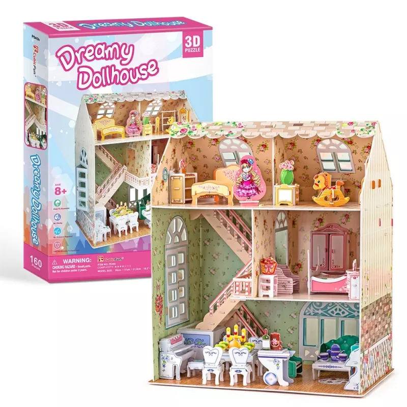 Poppenhuis-modelbouwpakket CubicFun P645H — 3D-papier-/kartonmontage, Dreamy