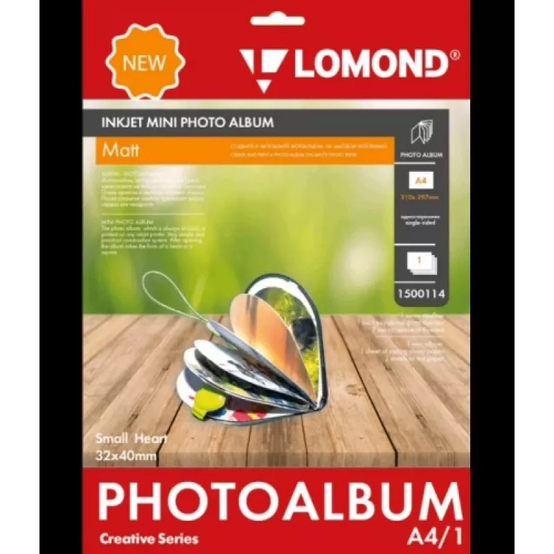 Lomond inkjet mini-album klein hart mat 32x40 mm (klein)