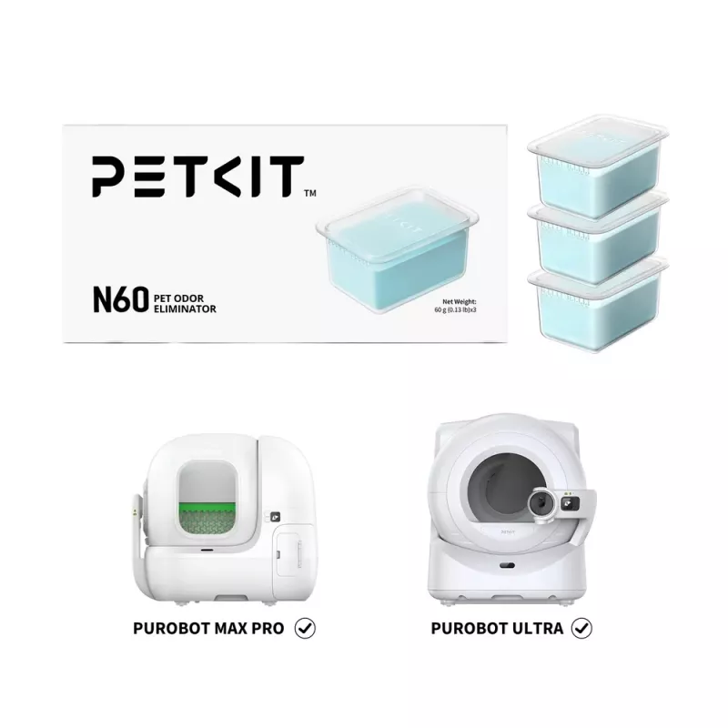 Petkit kattenbak Purobot Ultra luchtverfrisser N60 3 stuks (P9224)