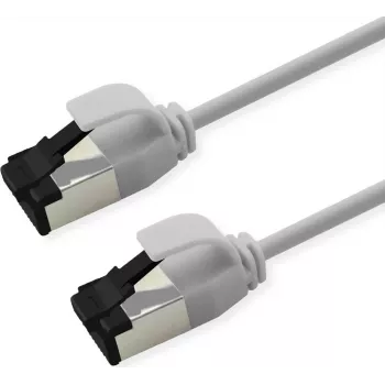 ROLINE S/FTP patchkabel Cat.8.1, slank, PoE, wit, 5 m (21.15.3465)