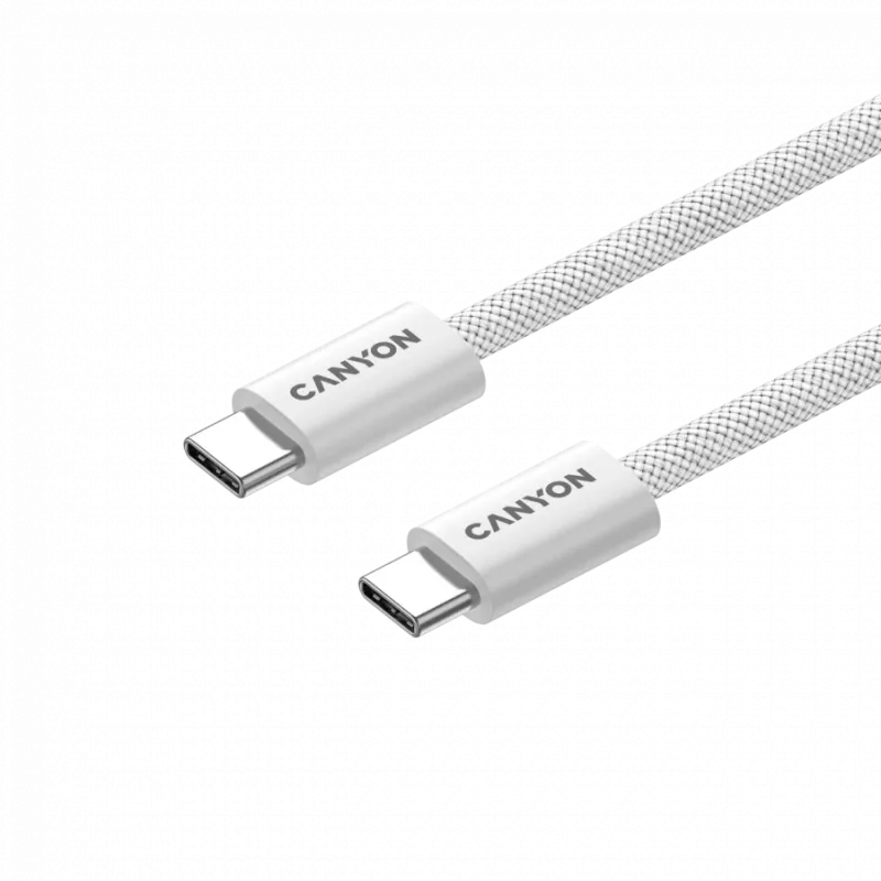 CANYON Kabel OnWire 60MG C-C 60W Magneet Gevlochten 1m Wit