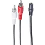 Audiokabel ShiverPeaks BS30852 1,5 m 3,5 mm 2xRCA zwart