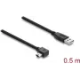 USB-A-naar-mini-USB-B-kabel DELOCK 81650 – USB 2.0, 2 m, zwart