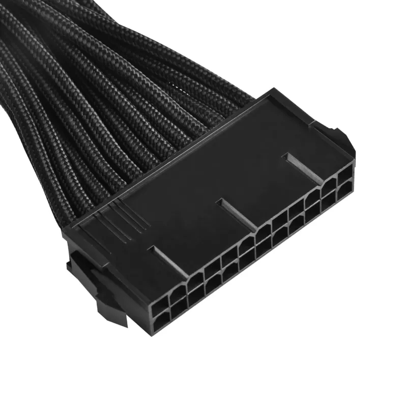 SilverStone SST-PP07-MBB 24-pins ATX-verlengkabel, 30 cm, zwart