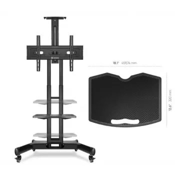 ONKRON APT1551-B plank voor mobiele standaard, zwart