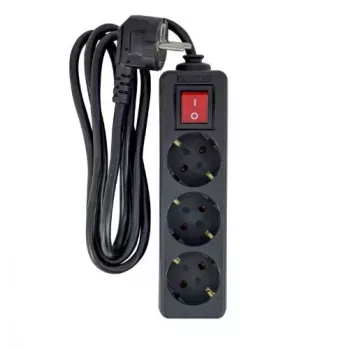 Verlengsnoer Microconnect MC-GRU0035BS 5m 3 AC-stopcontacten binnen zwart