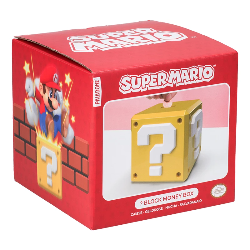 Spaarpot Paladone Super Mario vraagblok-design muntbank
