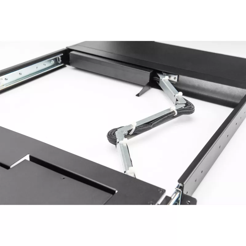 Digitus 17 inch HD LCD KVM-console 16-poorts HDMI Duits toetsenbord