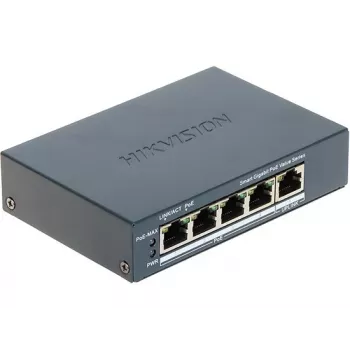 Hikvision DS-3E1505P-EI/M netwerkswitch managed Gigabit Ethernet (10/100/1000) Power over Ethernet (PoE) grijs
