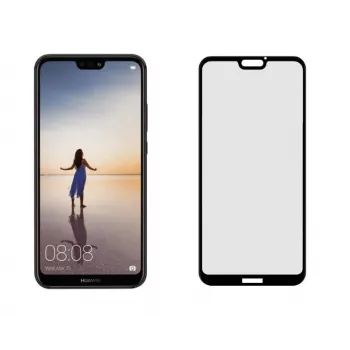 Tellur gehard glas volledig verlijmde displaybescherming voor Huawei P20 Lite – case-vriendelijk, zwart