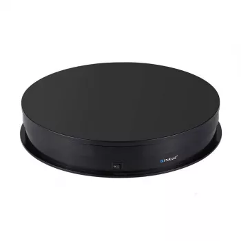 Puluz elektrische draaitafel PU3049B 30 cm USB zwart – gemotoriseerde presentatietafel
