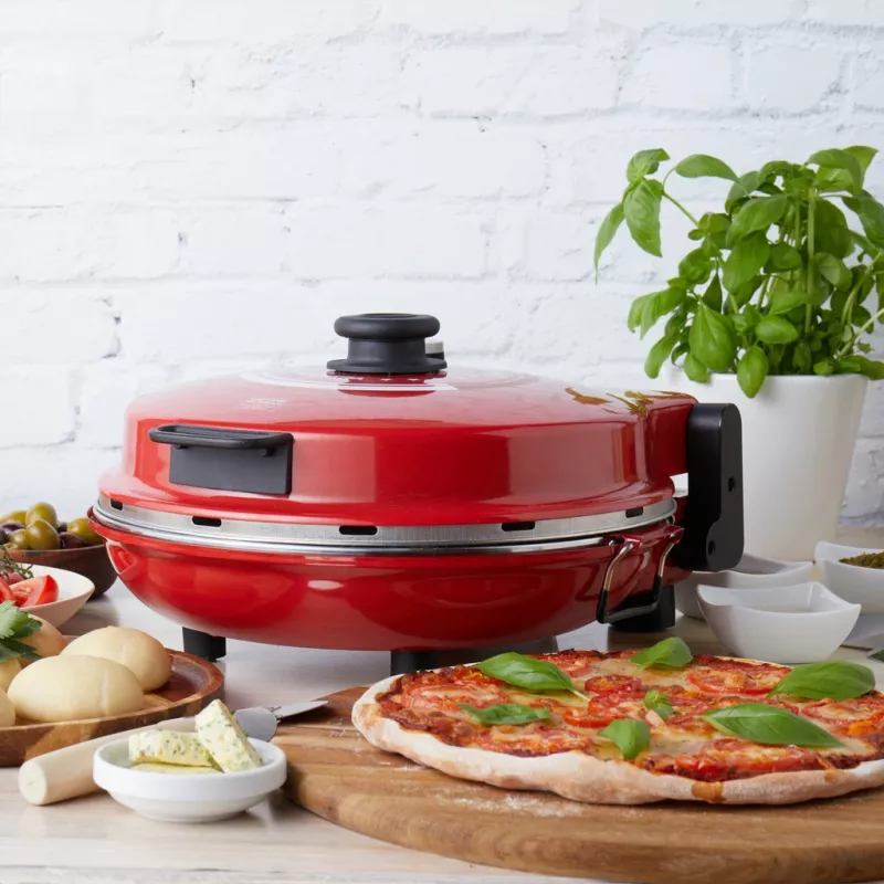 Pizzamaker Petra PT5666VDE Bella Pizza 1200 W antiaanbaklaag, tafel-pizzaoven