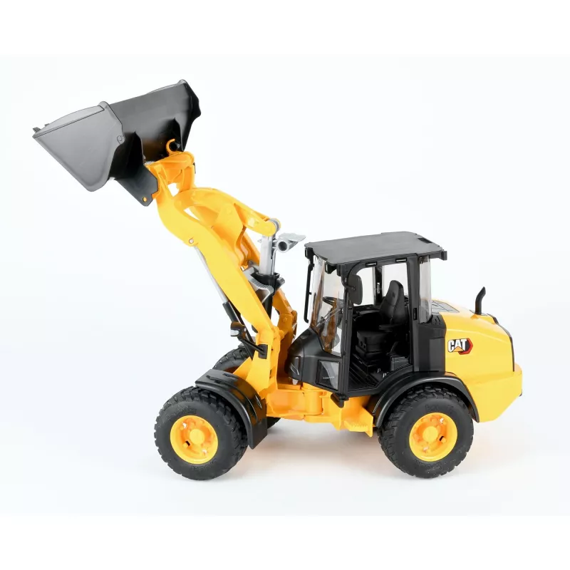 Bruder 02485 CAT compacte knikgestuurde wiellader, speelgoedmodelvoertuig, kunststof