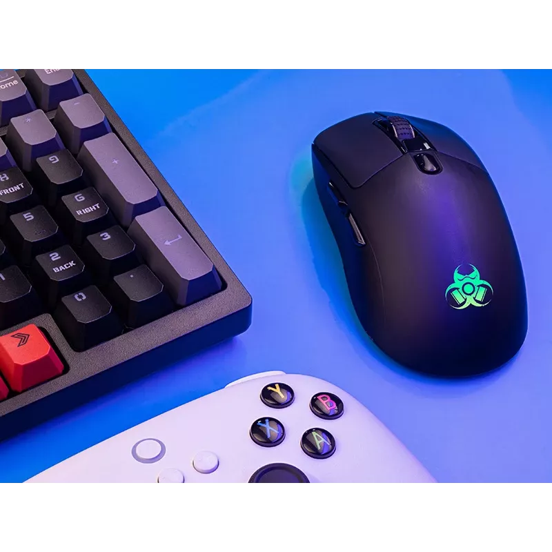 Tracer GameZone Thor RGB draadloze gamingmuis, 2,4 GHz + Bluetooth, 10000 DPI, zwart