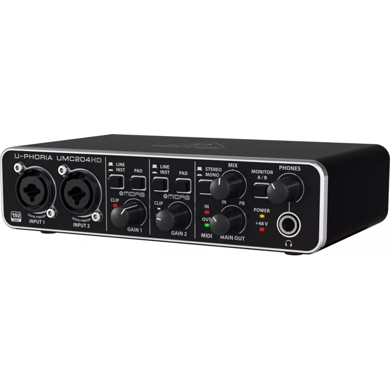 Behringer UMC204HD aanvullende muziekuitrusting