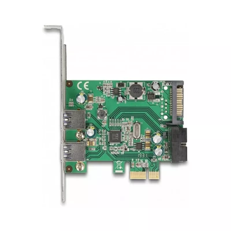 DeLOCK PCI Express x1-kaart naar 2 x USB 3.2 Gen 1 Type-A + 1 x interne 19-pins header