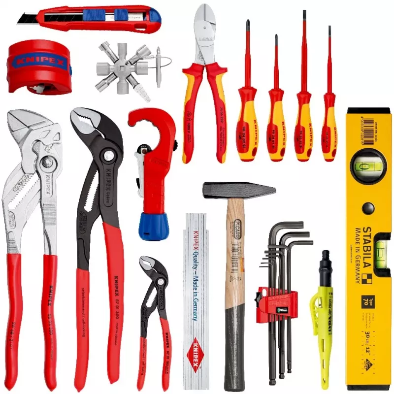 Rugzakmodule Knipex X18 sanitair duurzaam ontwerp compact formaat voor gereedschapsopberging