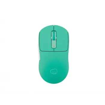 Draadloze muis Fury Tanto T4 Mintgroen — instelbare DPI, USB-ontvanger, ergonomisch ontwerp