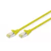 Patchkabel Digitus CAT 6A S/FTP DK-1644-A-0025/Y 0,25 m geel