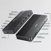 Dockingstation UNITEK D1104A01 USB4 bekabeld 100 W Power Delivery