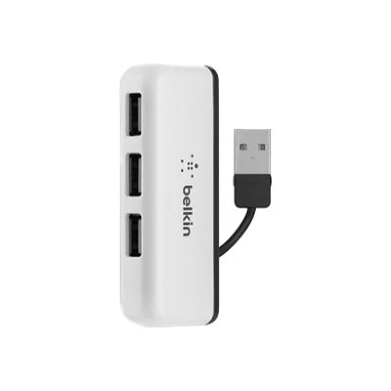 Belkin USB 2.0 4-poorts travel hub, zilver, F4U021bt