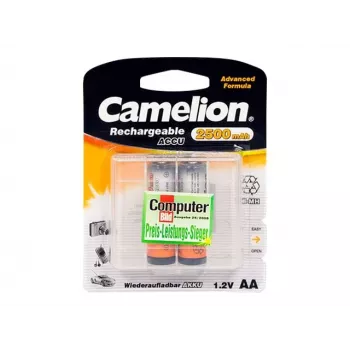 Oplaadbare Ni-MH AA/HR6 accu's CAMELION 2500 mAh, 2 stuks