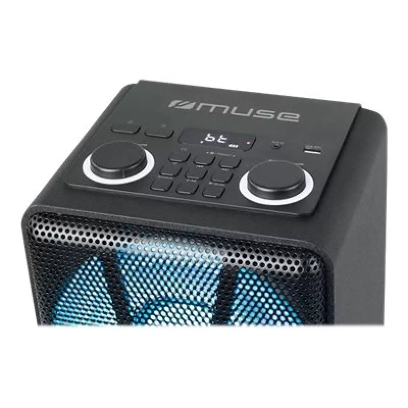Muse Party Box-luidspreker M-1805 DJ 150 W draadloze verbinding zwart Bluetooth