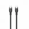 HYPER HyperJuice 240W Siliconen USB-C naar USB-C kabel (1,8m/2m) - Zwart