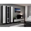Cama woonkamerkastenset VIGO 2 zwart/wit glanzend