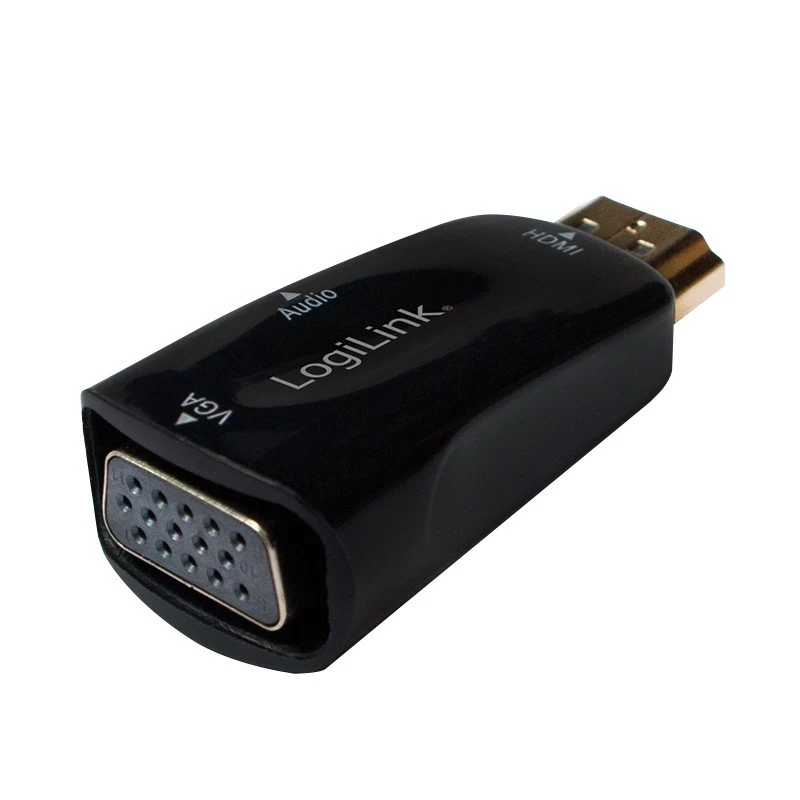 LogiLink CV0107 kabeladapter HDMI VGA zwart (CV0107)