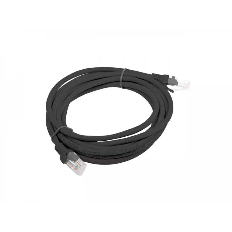 Netwerkkabel LANBERG PCU5-10CC-0300-BK U/UTP Cat5e, 3 m, zwart