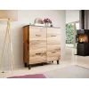 Cama sideboard LOTTA 110 4D wotan eiken + mat zwart