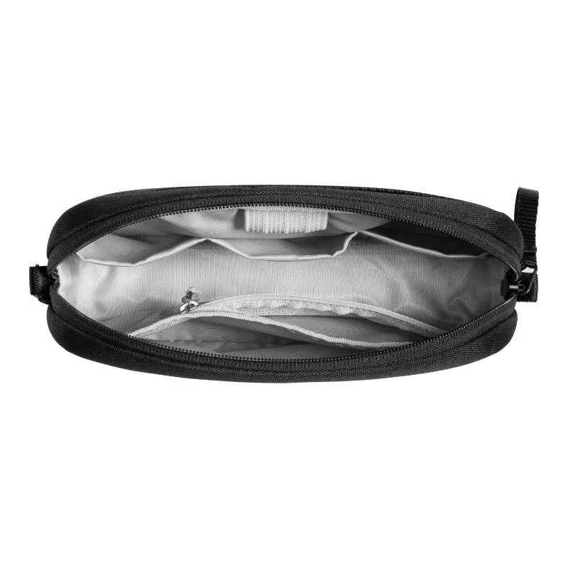 Accessoire-tas Tomtoc Light-T12 van Tomtoc (zwart) — compacte organizer voor kabels en kleine techniek