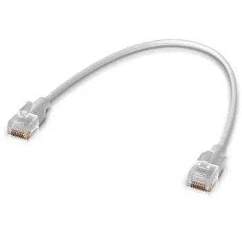 Ubiquiti UACC-Cable-Patch-EL-0.15M-W netwerkkabel Translucent, Wit Cat6