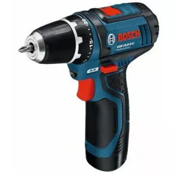 Bosch GSR 10,8-2-LI Professional keyless zwart, blauw, rood
