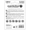 Oplaadbare NiMH-cilinderbatterij everActive EVHRL14-5000, 1,2 V, 2 stuks, 51,5 mm hoogte