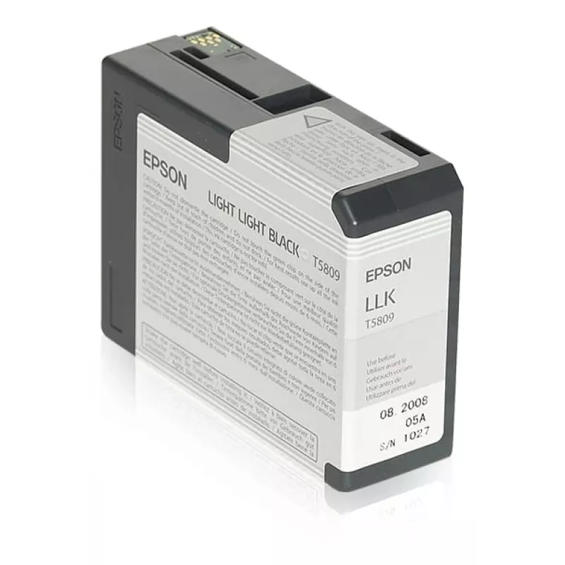 Epson Singlepack Light Light Black T580900, licht lichtzwart, pigmentinkt, 80 ml, 1 stuk