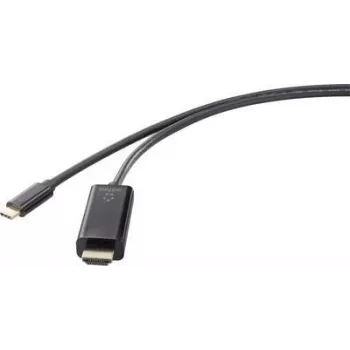 Renkforce RF-4531590 kabeladapter USB-C HDMI zwart (RF-4531590)