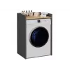 Top e Shop POLA wasruimtekast voor wasmachine – antraciet / artisan eiken
