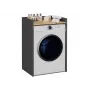 Top e Shop POLA wasruimtekast voor wasmachine – antraciet / artisan eiken