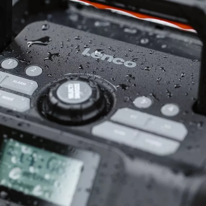 Draagbare digitale radio Lenco ODR-160GY grijs FM/AM met digitale tuner en compact design