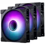 PHANTEKS M25 Gen2 PWM D-RGB 140 mm ventilator-3-pack, zwart