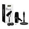 Shure MV7+-K-BNDL - spraak-/zangmicrofoon met XLR/USB-C-aansluiting, zwart + tafelstatief GATOR